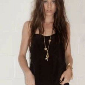 Vintage Spell & the Gypsy Silk Jumpsuit Romper Playsuit Black Sz 10 AU (US M)